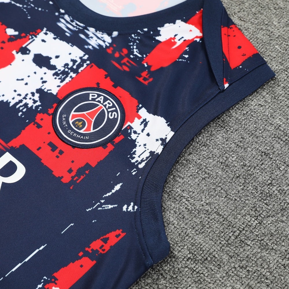 ENSEMBLE DÉBARDEUR PSG CONCEPT BLEU & ROUGE 24/25
