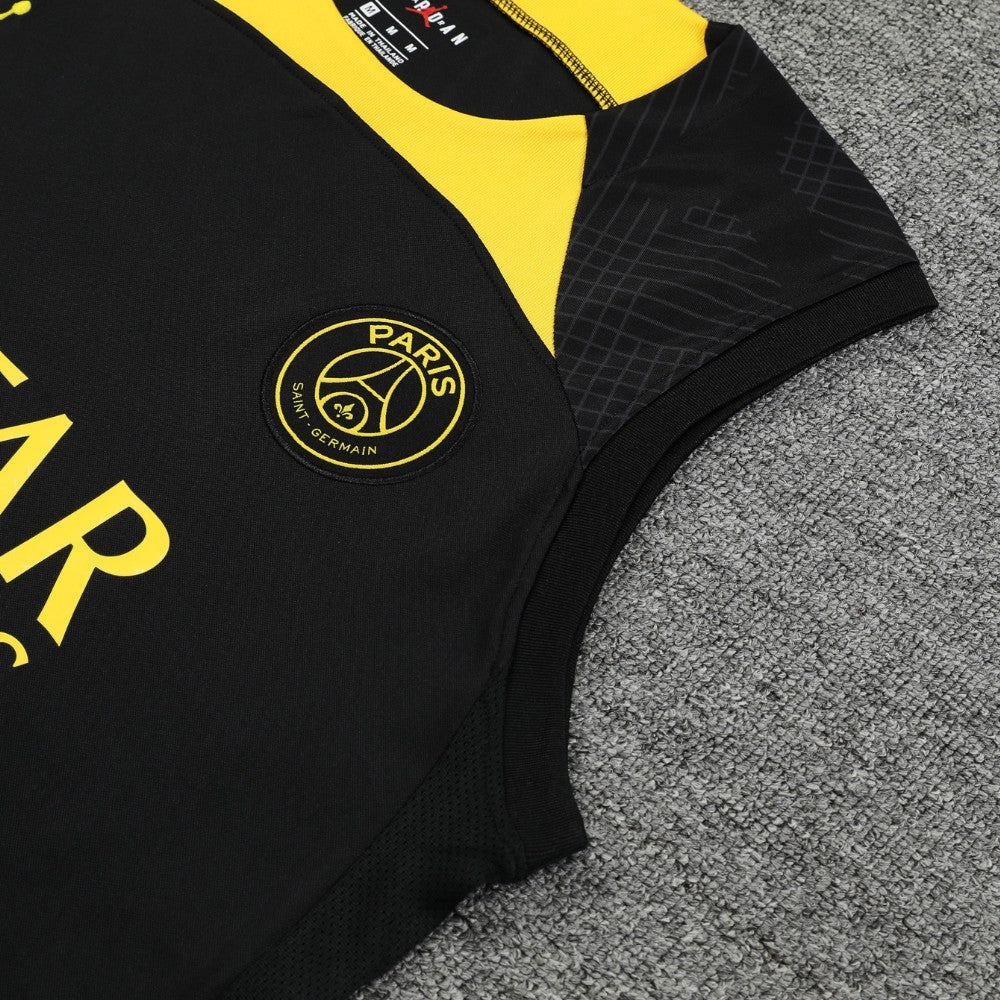 ENSEMBLE DÉBARDEUR PSG NOIR & JAUNE 23/24