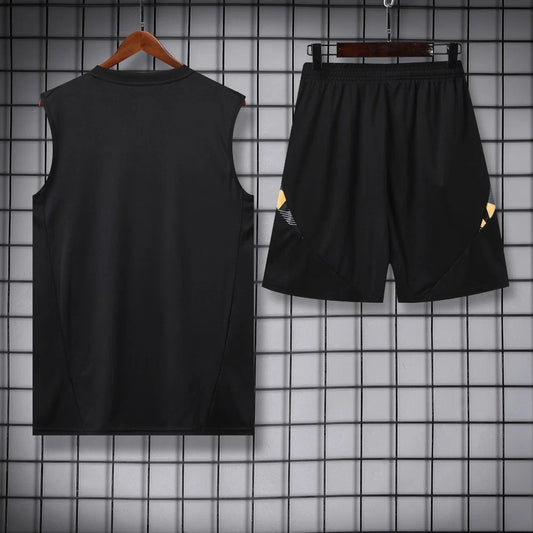ENSEMBLE DÉBARDEUR REAL MADRID CONCEPT JAUNE 24/25