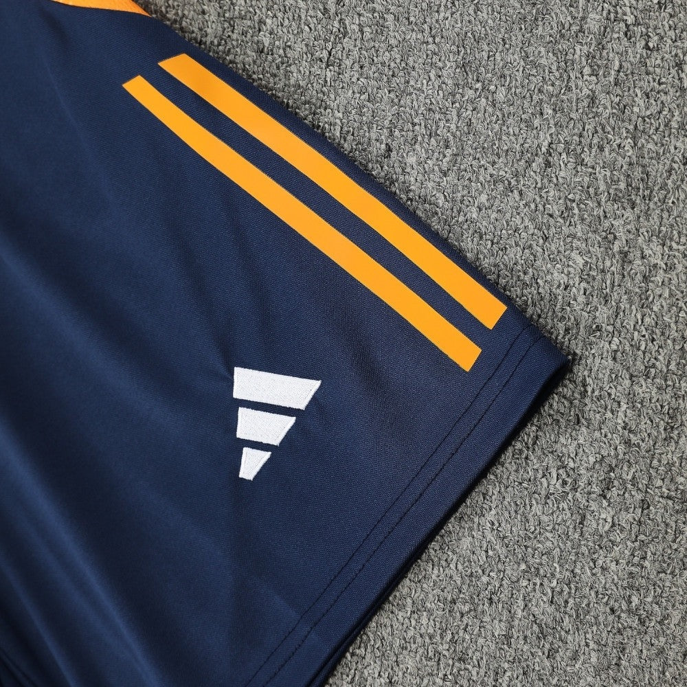 ENSEMBLE DÉBARDEUR REAL MADRID BLEU & ORANGE 24/25