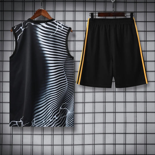 ENSEMBLE DÉBARDEUR REAL MADRID CONCEPT PANTHÈRE NOIR 24/25