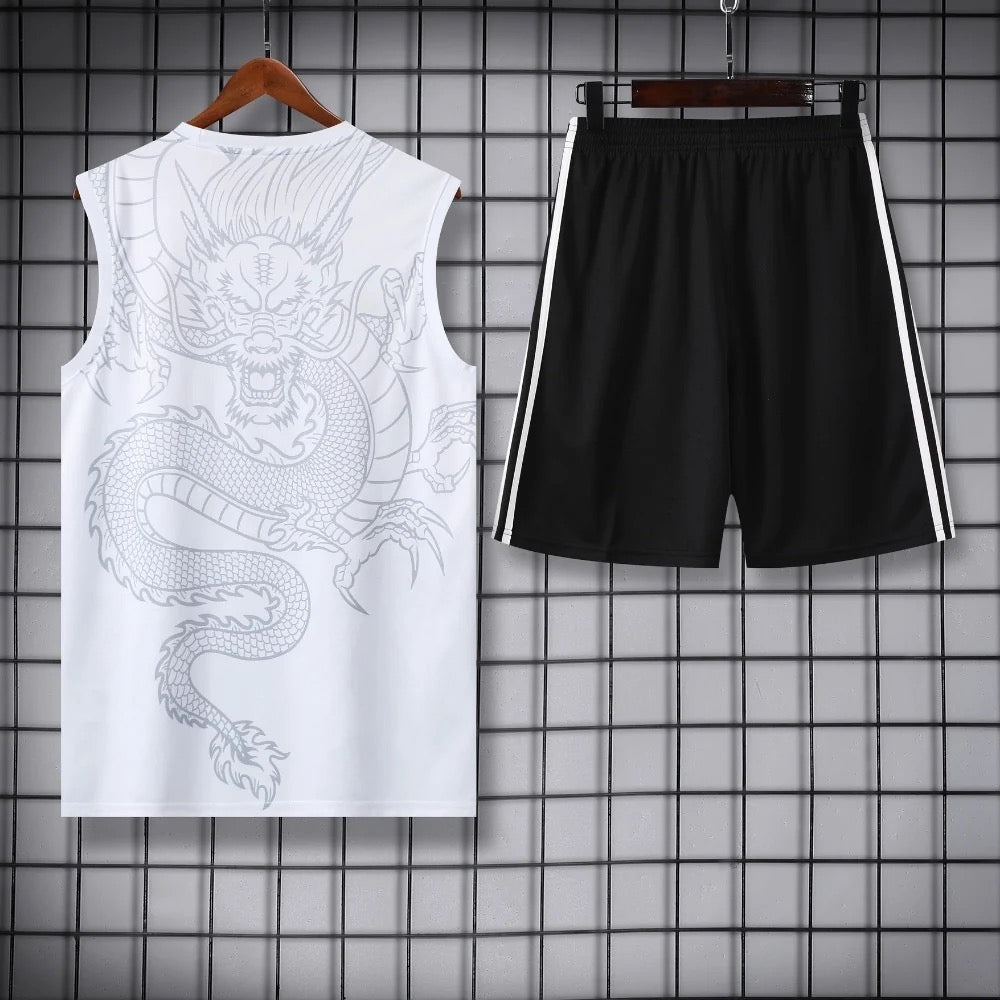 ENSEMBLE DÉBARDEUR REAL MADRID CONCEPT DRAGON BLANC 24/25