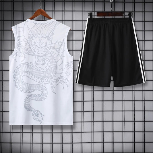ENSEMBLE DÉBARDEUR REAL MADRID CONCEPT DRAGON BLANC 24/25