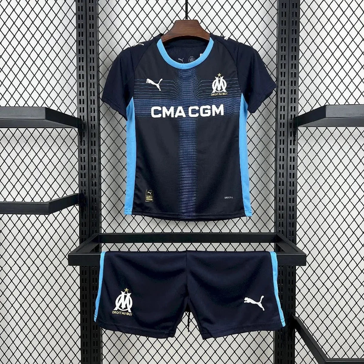 KIT ENFANT OLYMPIQUE DE MARSEILLE EXTÉRIEUR 25/26