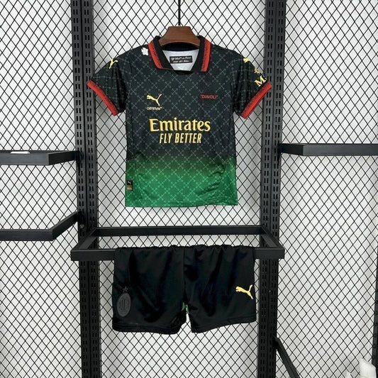 KIT ENFANT MILAN AC X OFF WHITE EXTÉRIEUR 25/26