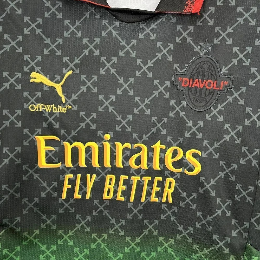 KIT ENFANT MILAN AC X OFF WHITE EXTÉRIEUR 25/26