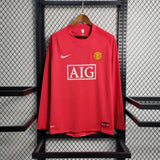 MANCHESTER UNITED DOMICILE MANCHES LONGUES 2008/09