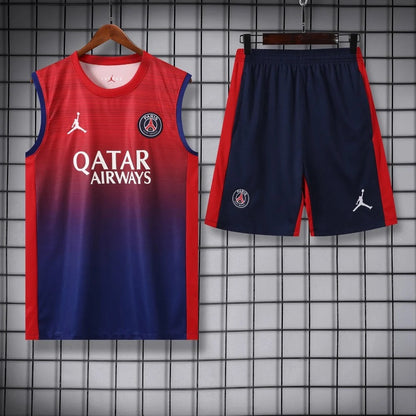 ENSEMBLE DÉBARDEUR PSG ROUGE & BLEU 24/25
