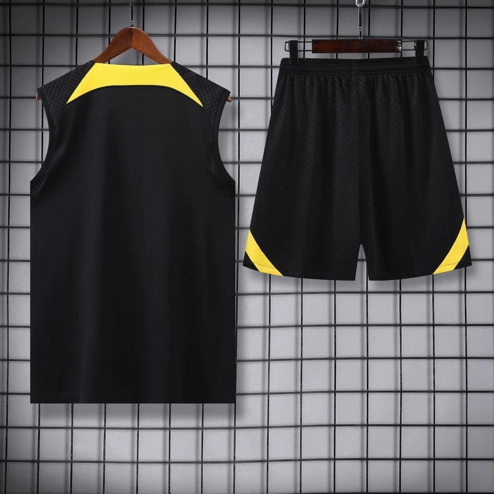 ENSEMBLE DÉBARDEUR PSG NOIR & JAUNE 23/24