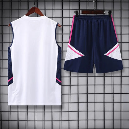 ENSEMBLE DÉBARDEUR ARSENAL BLANC & BLEU 23-24