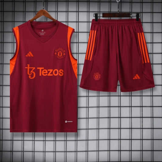 ENSEMBLE DÉBARDEUR MANCHESTER UNITED 2ND ROUGE 24/25