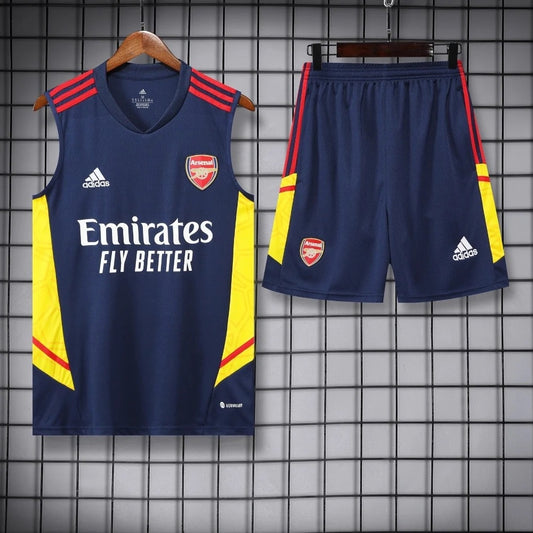 ENSEMBLE DÉBARDEUR ARSENAL BLEU & JAUNE 22/23