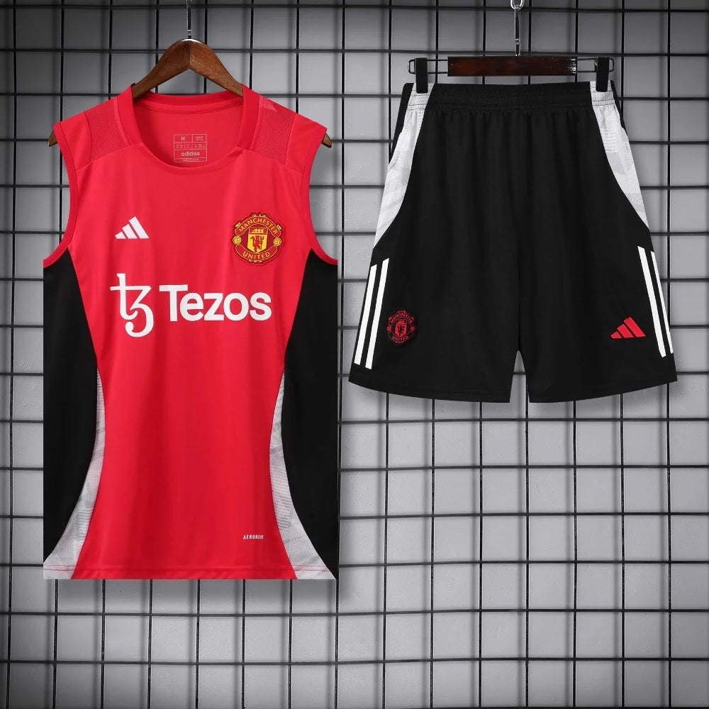 ENSEMBLE DÉBARDEUR MANCHESTER UNITED ROUGE 24/25