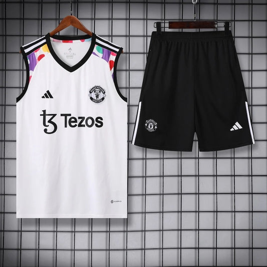 ENSEMBLE DÉBARDEUR MANCHESTER UNITED BLANC 24/25