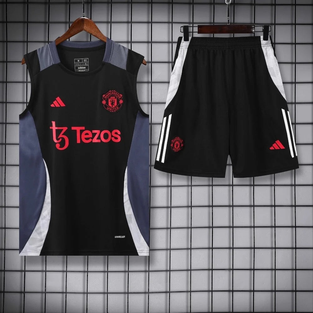 ENSEMBLE DÉBARDEUR MANCHESTER UNITED NOIR 24/25