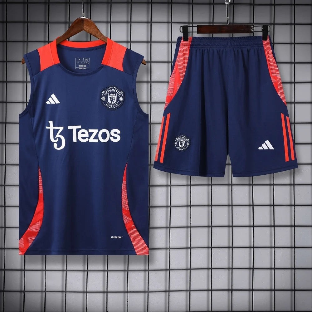 ENSEMBLE DÉBARDEUR MANCHESTER UNITED BLEU 24/25