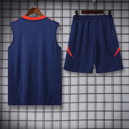 ENSEMBLE DÉBARDEUR MANCHESTER UNITED BLEU 24/25