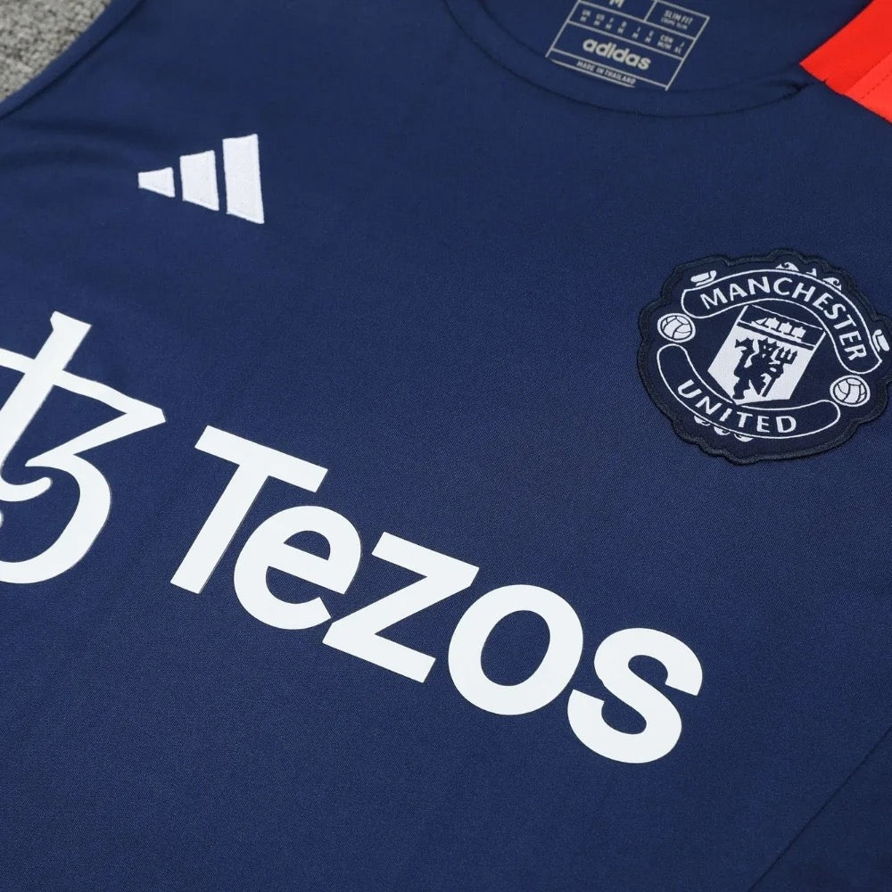 ENSEMBLE DÉBARDEUR MANCHESTER UNITED BLEU 24/25