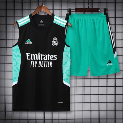 ENSEMBLE DÉBARDEUR REAL MADRID NOIR & BLEU 22/23