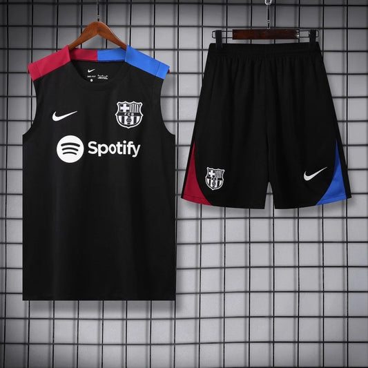 ENSEMBLE DÉBARDEUR FC BARCELONE NOIR 24/25