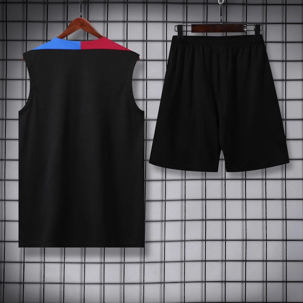 ENSEMBLE DÉBARDEUR FC BARCELONE NOIR 24/25