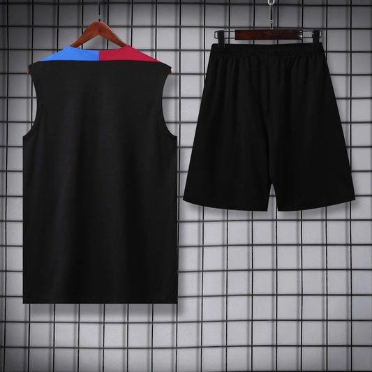 ENSEMBLE DÉBARDEUR FC BARCELONE NOIR 24/25