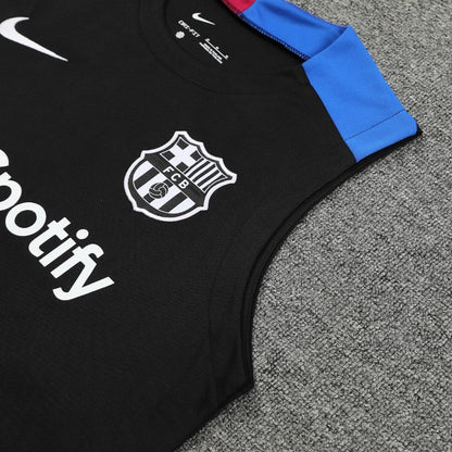 ENSEMBLE DÉBARDEUR FC BARCELONE NOIR 24/25