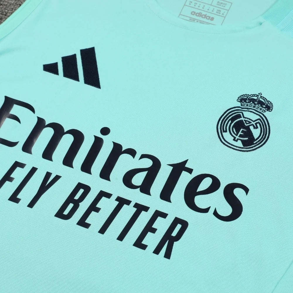 ENSEMBLE DÉBARDEUR REAL MADRID BLEU FUSHIA 24/25