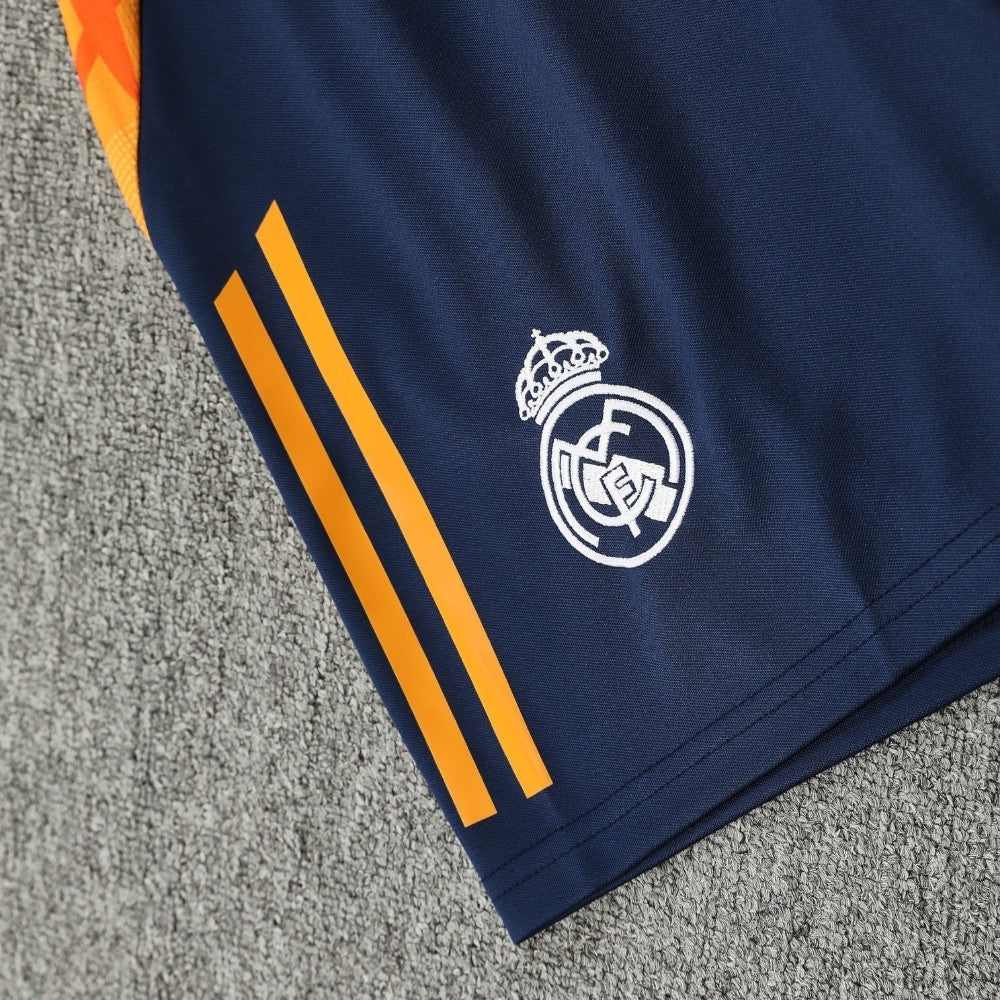 ENSEMBLE DÉBARDEUR REAL MADRID BLEU & ORANGE 24/25
