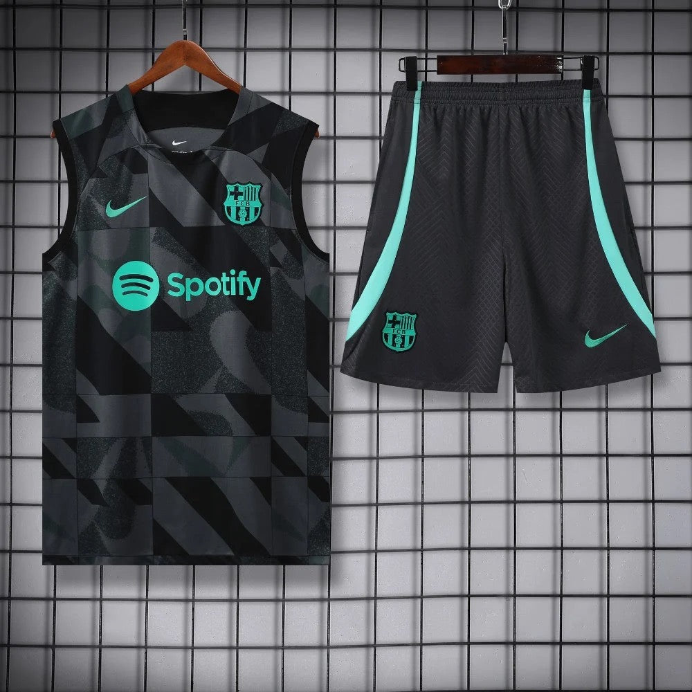 ENSEMBLE DÉBARDEUR FC BARCELONE CONCEPT NOIR 23/24