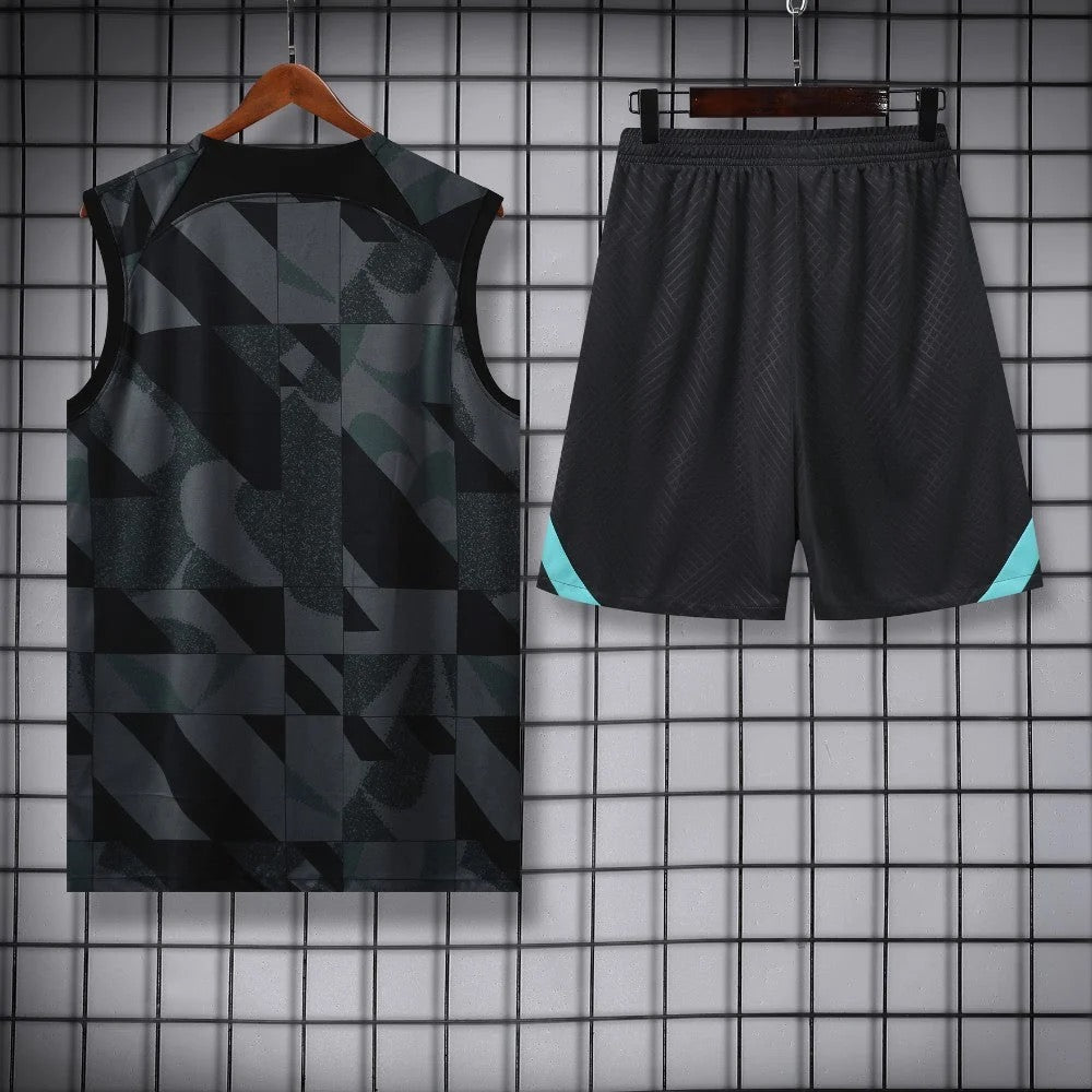 ENSEMBLE DÉBARDEUR FC BARCELONE CONCEPT NOIR 23/24