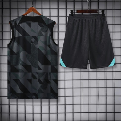 ENSEMBLE DÉBARDEUR FC BARCELONE CONCEPT NOIR 23/24