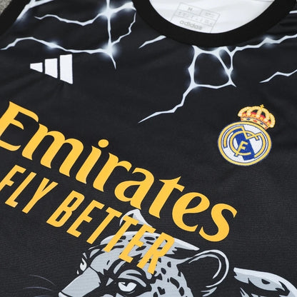 ENSEMBLE DÉBARDEUR REAL MADRID CONCEPT PANTHÈRE NOIR 24/25