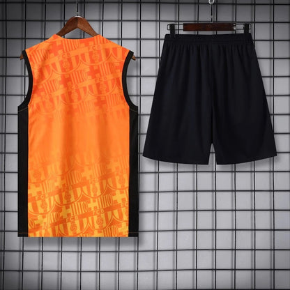 ENSEMBLE DÉBARDEUR FC BARCELONE ORANGE 24/25