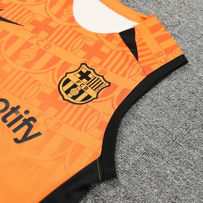 ENSEMBLE DÉBARDEUR FC BARCELONE ORANGE 24/25