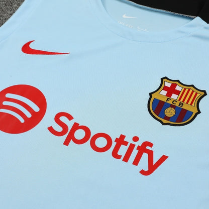 ENSEMBLE DÉBARDEUR FC BARCELONE BLEU CIEL 24/25