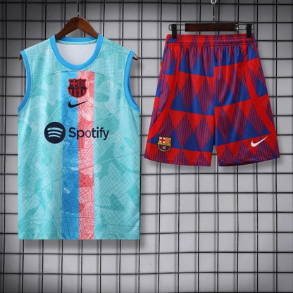 ENSEMBLE DÉBARDEUR FC BARCELONE CONCEPT BLEU 23/24