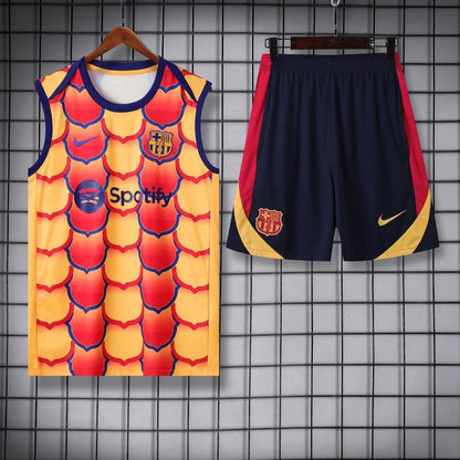 ENSEMBLE DÉBARDEUR FC BARCELONE CONCEPT ORANGE 23/24