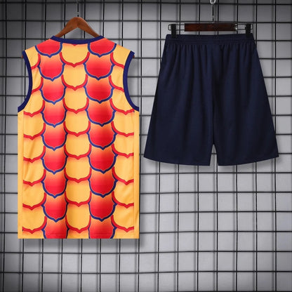 ENSEMBLE DÉBARDEUR FC BARCELONE CONCEPT ORANGE 23/24