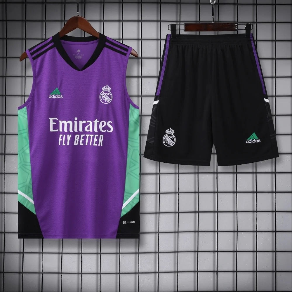 ENSEMBLE DÉBARDEUR REAL MADRID MAUVE 23/24
