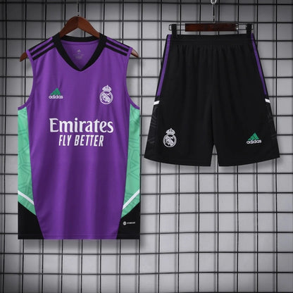 ENSEMBLE DÉBARDEUR REAL MADRID MAUVE 23/24