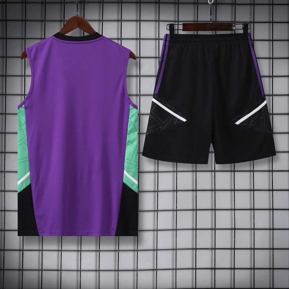 ENSEMBLE DÉBARDEUR REAL MADRID MAUVE 23/24
