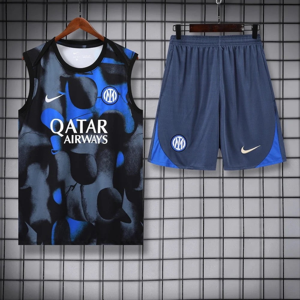 ENSEMBLE DÉBARDEUR INTER MILAN NOIR & BLEU 24/25