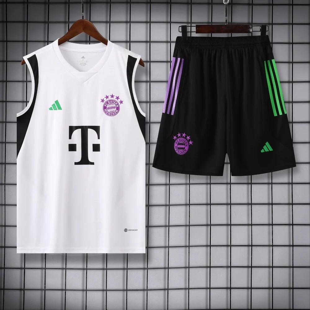 ENSEMBLE DÉBARDEUR BAYERN MUNICH BLANC & MAUVE 23/24