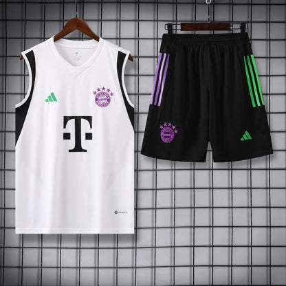 ENSEMBLE DÉBARDEUR BAYERN MUNICH BLANC & MAUVE 23/24