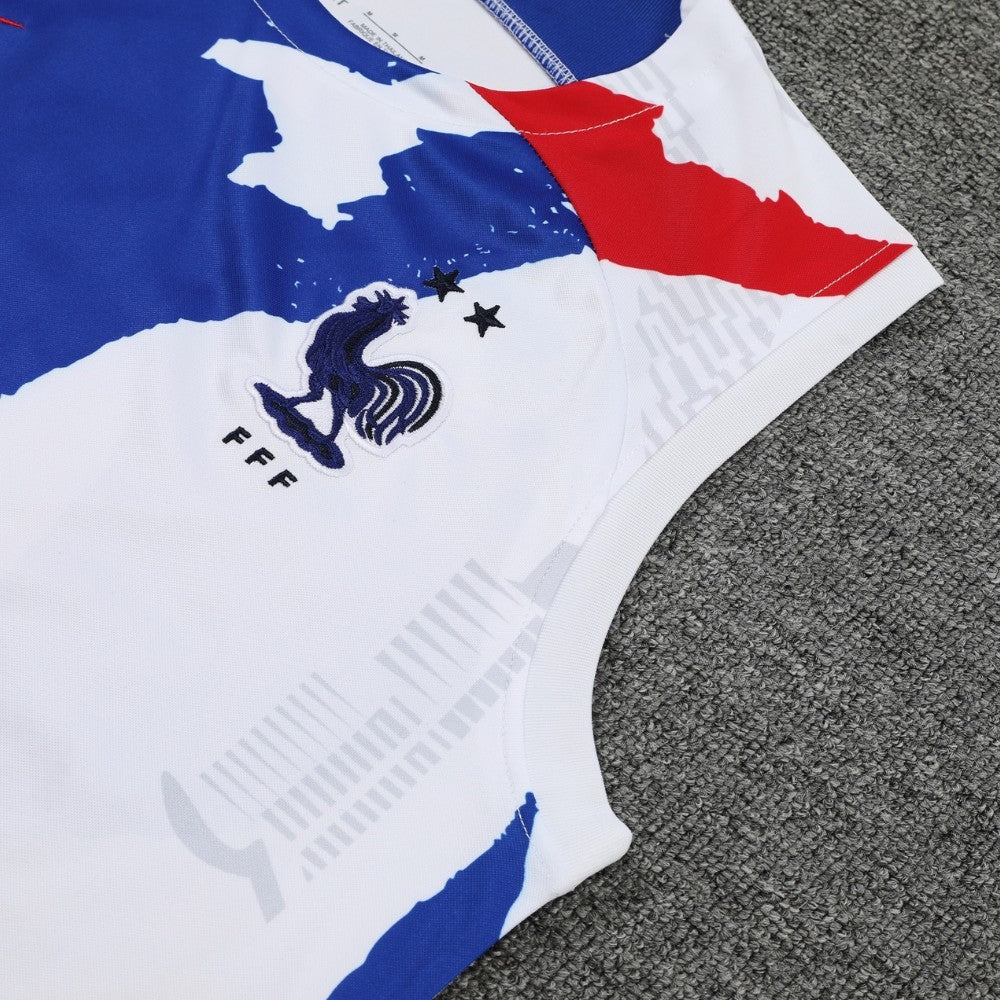ENSEMBLE DÉBARDEUR ÉQUIPE DE FRANCE BLANC 2022