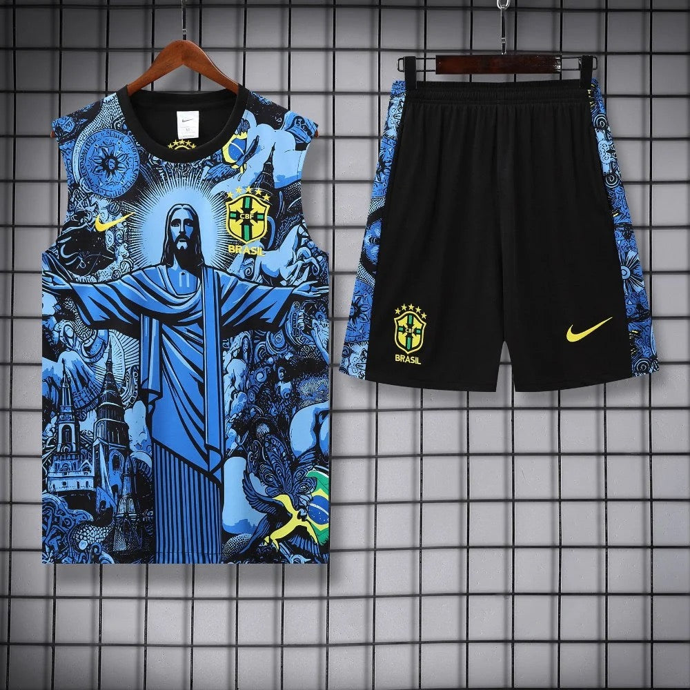 ENSEMBLE DÉBARDEUR BRÉSIL CONCEPT STATUE RIO BLEU 2025
